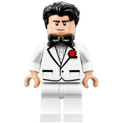 LEGO MINIFIG SUPER HEROE Batman - Bruce Wayne - Tuxedo blanc